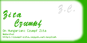 zita czumpf business card